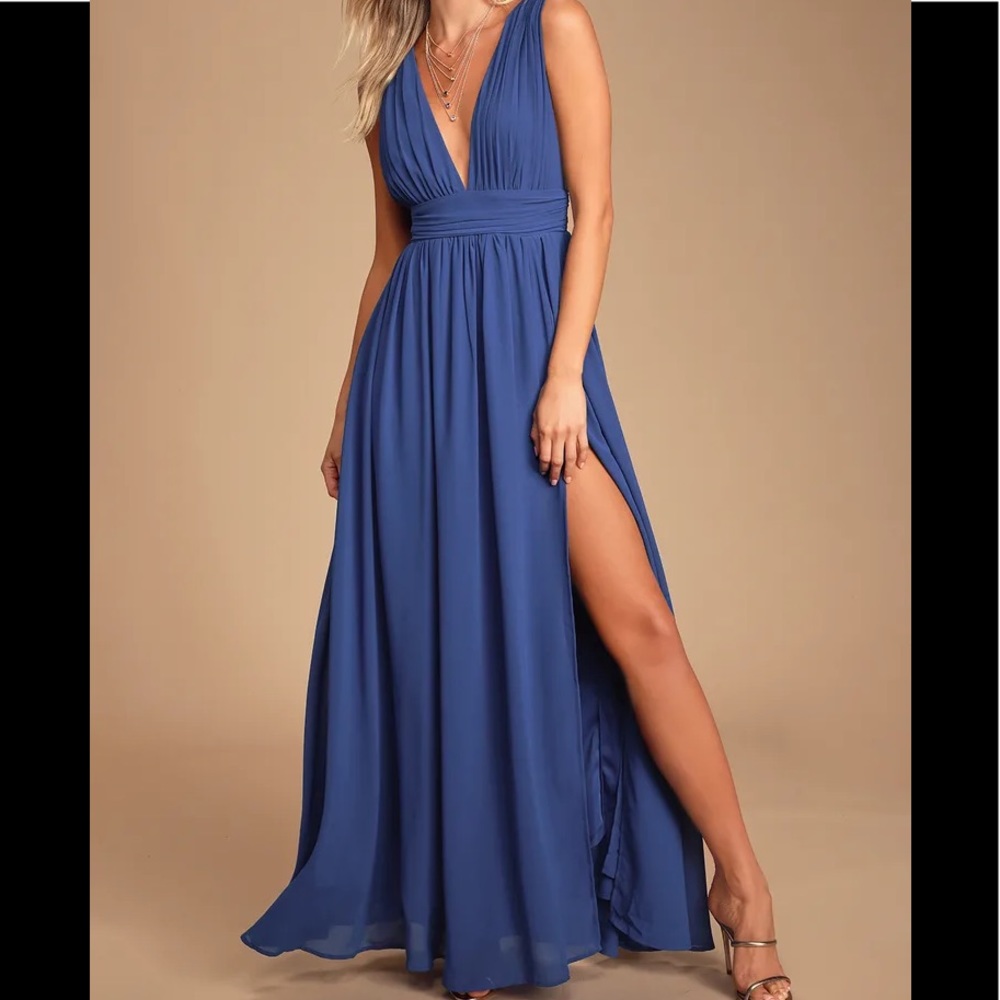 Heavenly Hues Royal Blue Lulu’s Maxi Dress
